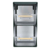 Darrahopens Health & Beauty > Cosmetic Storage > Cosmetic & Toiletry Bags Tea Bag Storage Box Separate Storage Large Opening Beautiful Tea Bag Organizer for Capsules Coffee Tea Bags Green In Australia - Darrahopens