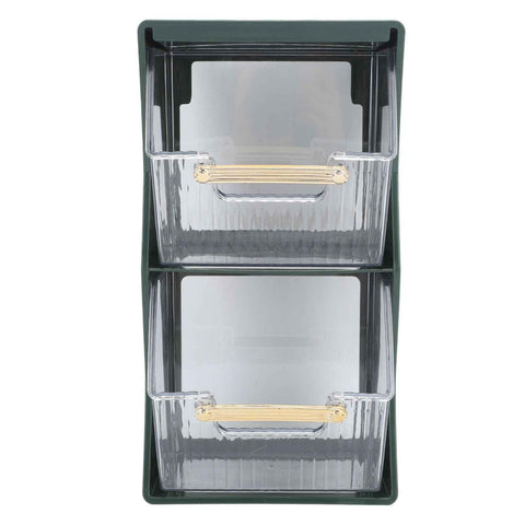 Darrahopens Health & Beauty > Cosmetic Storage > Cosmetic & Toiletry Bags Tea Bag Storage Box Separate Storage Large Opening Beautiful Tea Bag Organizer for Capsules Coffee Tea Bags Green In Australia - Darrahopens