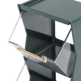 Darrahopens Health & Beauty > Cosmetic Storage > Cosmetic & Toiletry Bags Tea Bag Storage Box Separate Storage Large Opening Beautiful Tea Bag Organizer for Capsules Coffee Tea Bags Green In Australia - Darrahopens