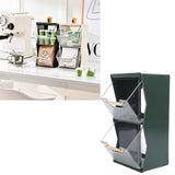 Darrahopens Health & Beauty > Cosmetic Storage > Cosmetic & Toiletry Bags Tea Bag Storage Box Separate Storage Large Opening Beautiful Tea Bag Organizer for Capsules Coffee Tea Bags Green In Australia - Darrahopens