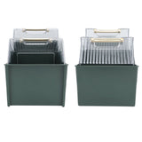 Darrahopens Health & Beauty > Cosmetic Storage > Cosmetic & Toiletry Bags Tea Bag Storage Box Separate Storage Large Opening Beautiful Tea Bag Organizer for Capsules Coffee Tea Bags Green In Australia - Darrahopens
