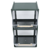 Darrahopens Health & Beauty > Cosmetic Storage > Cosmetic & Toiletry Bags Tea Bag Storage Box Separate Storage Large Opening Beautiful Tea Bag Organizer for Capsules Coffee Tea Bags Green In Australia - Darrahopens