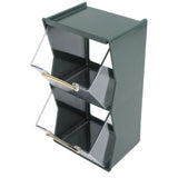 Darrahopens Health & Beauty > Cosmetic Storage > Cosmetic & Toiletry Bags Tea Bag Storage Box Separate Storage Large Opening Beautiful Tea Bag Organizer for Capsules Coffee Tea Bags Green In Australia - Darrahopens