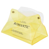 Darrahopens Health & Beauty > Cosmetic Storage > Cosmetic & Toiletry Bags Tissue Container PVC Fashion Desktop Napkin Storage Case Box for Car Home Living RoomYellow In Australia - Darrahopens