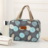 Darrahopens Health & Beauty > Cosmetic Storage > Cosmetic & Toiletry Bags Versatile Portable Handled Bag - Durable Waterproof Fabric, Ideal for Toiletries, Lunch & Travel(Leaves)