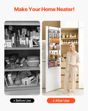 Darrahopens Health & Beauty > Cosmetic Storage > Cosmetic & Toiletry Bags VEVOR Over the Door Pantry Organizer, 6-Tier Pantry Organization and Storage, Heavy-Duty Steel Hanging Spice Rack, Adjustable Wall Seasoning Shelves, for Home Kitchen Laundry Room Bathroom, Black