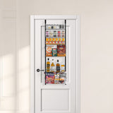 Darrahopens Health & Beauty > Cosmetic Storage > Cosmetic & Toiletry Bags VEVOR Over the Door Pantry Organizer, 6-Tier Pantry Organization and Storage, Heavy-Duty Steel Hanging Spice Rack, Adjustable Wall Seasoning Shelves, for Home Kitchen Laundry Room Bathroom, Black