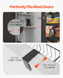 Darrahopens Health & Beauty > Cosmetic Storage > Cosmetic & Toiletry Bags VEVOR Over the Door Pantry Organizer, 6-Tier Pantry Organization and Storage, Heavy-Duty Steel Hanging Spice Rack, Adjustable Wall Seasoning Shelves, for Home Kitchen Laundry Room Bathroom, Black