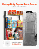 Darrahopens Health & Beauty > Cosmetic Storage > Cosmetic & Toiletry Bags VEVOR Over the Door Pantry Organizer, 6-Tier Pantry Organization and Storage, Heavy-Duty Steel Hanging Spice Rack, Adjustable Wall Seasoning Shelves, for Home Kitchen Laundry Room Bathroom, Black
