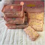 Darrahopens Health & Beauty > Cosmetic Storage > Cosmetic & Toiletry Bags Waterproof Packing Cubes Sorting Organizer Travel Bag Set