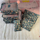 Darrahopens Health & Beauty > Cosmetic Storage > Cosmetic & Toiletry Bags Waterproof Packing Cubes Sorting Organizer Travel Bag Set