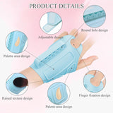 Darrahopens Health & Beauty > Cosmetic Storage > Makeup Organisation & Storage 2pc Multi-Functional Silicone Makeup Artist Wristband - Wearable Palette, Brush Holder & Cleaner(blue)