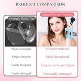 Darrahopens Health & Beauty > Cosmetic Storage > Makeup Organisation & Storage 2pc Multi-Functional Silicone Makeup Artist Wristband - Wearable Palette, Brush Holder & Cleaner(blue)