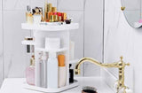 Darrahopens Health & Beauty > Cosmetic Storage > Makeup Organisation & Storage 360 Rotating Makeup Organizer, Large Capacity Cosmetic Storage for Bedroom and Bathroom, White