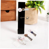 Darrahopens Health & Beauty > Cosmetic Storage > Makeup Organisation & Storage 4 Pcs Acrylic Hair Band Display Stand Hair Clasp Hair Clasp Jewelry Display Holder for Shop Black In Australia - Darrahopens