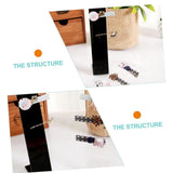 Darrahopens Health & Beauty > Cosmetic Storage > Makeup Organisation & Storage 4 Pcs Acrylic Hair Band Display Stand Hair Clasp Hair Clasp Jewelry Display Holder for Shop Black In Australia - Darrahopens