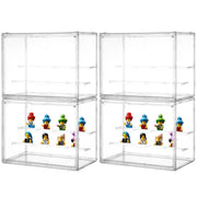Darrahopens Health & Beauty > Cosmetic Storage > Makeup Organisation & Storage 4PCS Action Figures Display Boxes, 3 Tiers Clear PET Display Cases with 2 Movable Plates, Display Storage Boxes with Door, Protective Display Cases for Action Figures In Australia - Darrahopens