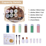 Darrahopens Health & Beauty > Cosmetic Storage > Makeup Organisation & Storage Checkered Makeup Bag Travel Makeup Bag Organizer Bag Makeup Bag Makeup Bag with Compartments for Ladies Girls (Large, Light Checkerboard)