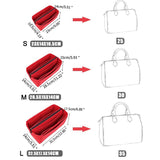Darrahopens Health & Beauty > Cosmetic Storage > Makeup Organisation & Storage Felt Fabric Handbag Organizer Insert Compatible with StyleC A 25 30 35 Khaki Makeup Bag