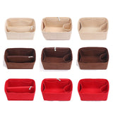 Darrahopens Health & Beauty > Cosmetic Storage > Makeup Organisation & Storage Felt Fabric Handbag Organizer Insert Compatible with StyleC A 25 30 35 Khaki Makeup Bag