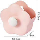 Darrahopens Health & Beauty > Cosmetic Storage > Makeup Organisation & Storage Flower-shaped Makeup Brush Holder - Multifunctional Makeup & Desk Storage Organizer - Compact Design 14.8 x 13.5 x 8 cm - Pink