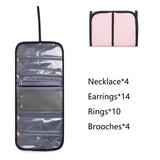 Darrahopens Health & Beauty > Cosmetic Storage > Makeup Organisation & Storage Large Capacity Travel Makeup Backpack with 5 Removable Organizer Cases & Jewelry Roll(pink)