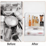 Darrahopens Health & Beauty > Cosmetic Storage > Makeup Organisation & Storage Large Cosmetic Makeup Organizer Countertop Skincare Cosmetics Storage Display Case