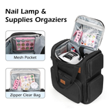 Darrahopens Health & Beauty > Cosmetic Storage > Makeup Organisation & Storage Nail Polish Organizer, Nail Polish Storage Holds 84 Bottles, Nail Organizers and Storage Bag Travel Case -Black In Australia - Darrahopens