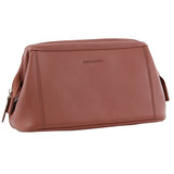 Darrahopens Health & Beauty > Cosmetic Storage > Makeup Organisation & Storage Pierre Cardin Mens Rustic Leather Toiletry Case Bag Travel - Casia Rose