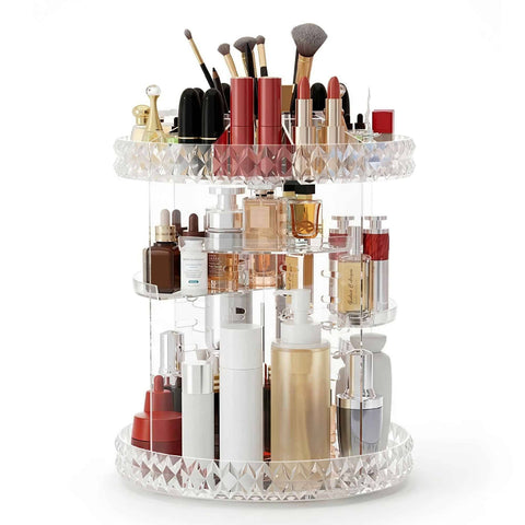 Darrahopens Health & Beauty > Cosmetic Storage > Makeup Organisation & Storage Rotating Acrylic Makeup Organizer, Cosmetic Storage Display Holder