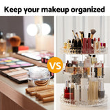 Darrahopens Health & Beauty > Cosmetic Storage > Makeup Organisation & Storage Rotating Acrylic Makeup Organizer, Cosmetic Storage Display Holder