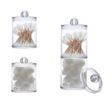 Darrahopens Health & Beauty > Cosmetic Storage > Makeup Organisation & Storage Sophisticated Crystal Glass Apothecary Jars for Bathroom Accessories, Clear Glass Container with Removable Lids for Vanity Organizers, Decora