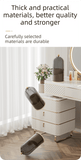 Darrahopens Health & Beauty > Cosmetic Storage > Makeup Organisation & Storage White 360° Rotating Makeup Brush Holder with Transparent Dust-Proof Sliding Door - Large Capacity Cosmetic Organizer, Professionaln Gradient Dual Zones
