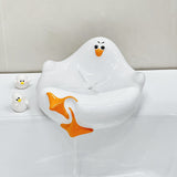 Darrahopens Health & Beauty > Cosmetic Storage > Makeup Organisation & Storage White Ceramic Seagull Soap Dish with Drainage Cute Cartoon Animal Soap Bar Holder for Bathroom Kitchen Sink Novelty Home Decor