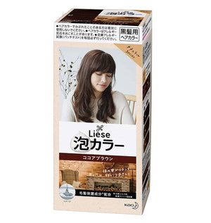 Darrahopens Health & Beauty > Hair Care [6-PACK] Kao Japan Liese Black Hair with Foam Hair Dye 108ml (11 Colors Available) Cocoa Brown