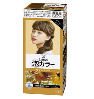 Darrahopens Health & Beauty > Hair Care [6-PACK] Kao Japan Liese Black Hair with Foam Hair Dye 108ml (11 Colors Available) French Beige