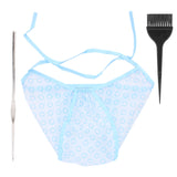 Darrahopens Health & Beauty > Hair Care > Hair Colouring Reusable Curl Cap for Hair Dyeing with Brushes and Needle, Compatible with Curly Hair