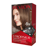Darrahopens Health & Beauty > Hair Care > Hair Colouring Revlon ColorSilk Beautiful 3D Permanent Hair Colour Keratin - 40 Medium Ash Brown