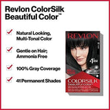 Darrahopens Health & Beauty > Hair Care > Hair Colouring Revlon ColorSilk Beautiful 3D Permanent Hair Colour Keratin - 40 Medium Ash Brown