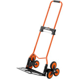 Darrahopens Health & Beauty > Hair Care > Hair Colouring VEVOR Stair Climbing Cart, 54 kg Stair-Climbing Capacity, Portable Folding Trolley Cart with Telescoping Handle, 6 Wheels and 2 Bungee Cords, Stair Climber Dolly for Home, Groceries, Warehouse