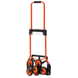 Darrahopens Health & Beauty > Hair Care > Hair Colouring VEVOR Stair Climbing Cart, 54 kg Stair-Climbing Capacity, Portable Folding Trolley Cart with Telescoping Handle, 6 Wheels and 2 Bungee Cords, Stair Climber Dolly for Home, Groceries, Warehouse
