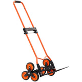 Darrahopens Health & Beauty > Hair Care > Hair Colouring VEVOR Stair Climbing Cart, 54 kg Stair-Climbing Capacity, Portable Folding Trolley Cart with Telescoping Handle, 6 Wheels and 2 Bungee Cords, Stair Climber Dolly for Home, Groceries, Warehouse