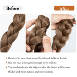 Darrahopens Health & Beauty > Hair Care > Hair Styling Products 1pc Synthetic Braiding Hair with Adjustable Belt Braided Bohemian Style Women Hairstyle 10 10 Athree strand braid