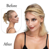 Darrahopens Health & Beauty > Hair Care > Hair Styling Products 1pc Synthetic Braiding Hair with Adjustable Belt Braided Bohemian Style Women Hairstyle 10 10 Athree strand braid