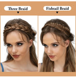 Darrahopens Health & Beauty > Hair Care > Hair Styling Products 1pc Synthetic Braiding Hair with Adjustable Belt Braided Bohemian Style Women Hairstyle 10 10 Athree strand braid