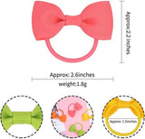 Darrahopens Health & Beauty > Hair Care > Hair Styling Products 40-pack - Multicolor Baby Girl Hair Clips - Hair Elastics, Elastic Hair Bands - Ponytail Hair Elastics - Elastics - 40-pack (1 pack)