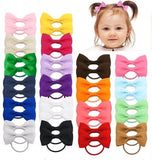 Darrahopens Health & Beauty > Hair Care > Hair Styling Products 40-pack - Multicolor Baby Girl Hair Clips - Hair Elastics, Elastic Hair Bands - Ponytail Hair Elastics - Elastics - 40-pack (1 pack)