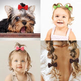 Darrahopens Health & Beauty > Hair Care > Hair Styling Products 40-pack - Multicolor Baby Girl Hair Clips - Hair Elastics, Elastic Hair Bands - Ponytail Hair Elastics - Elastics - 40-pack (1 pack)