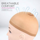 Darrahopens Health & Beauty > Hair Care > Hair Styling Products 5-piece set - light brown - elastic - wig cap