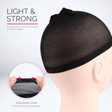 Darrahopens Health & Beauty > Hair Care > Hair Styling Products 6-Pack Wig Caps - Black Elastic Wig Caps - Suitable for women, girls and children.